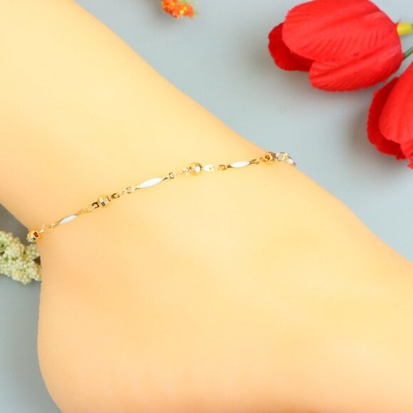 "Handmade Anklet – A Stylish Choice for Women, Thoughtful Gift Idea, EVCH1685 - Picture 3 of 10